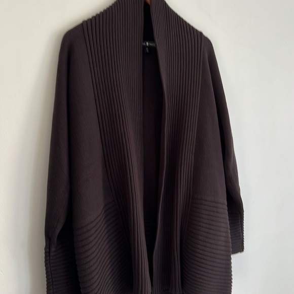 𝅺ABBIE Mags Open Front Cardigan Brown - Picture 3 of 8